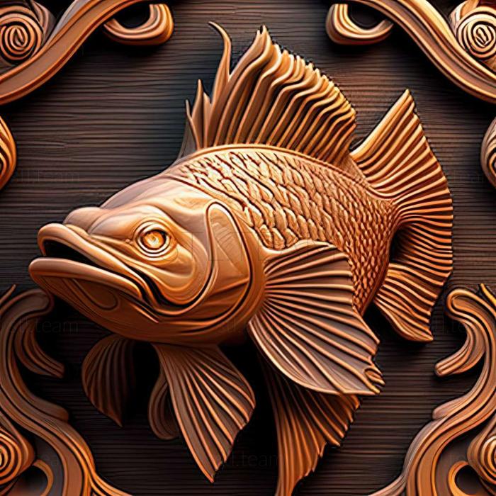 3D model Pecoltii fish (STL)